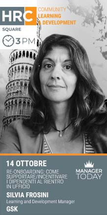 Immagine dell'evento: HRC SQUARE - RE-ONBOARDING: COME SUPPORTARE/INCENTIVARE I DIPENDENTI AL RIENTRO IN UFFICIO