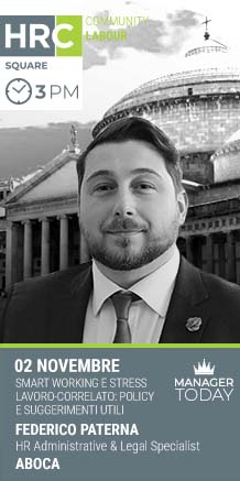 Immagine dell'evento: HRC SQUARE - SMART WORKING E STRESS LAVORO-CORRELATO: POLICY E SUGGERIMENTI UTILI