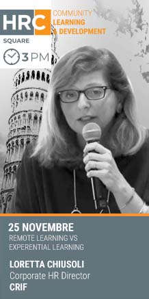 Immagine dell'evento: HRC SQUARE - REMOTE LEARNING VS EXPERENTIAL LEARNING