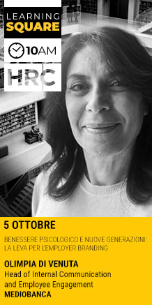 Immagine dell'evento: LEARNING SQUARE - BENESSERE PSICOLOGICO E NUOVE GENERAZIONI: LA LEVA PER L’EMPLOYER BRANDING