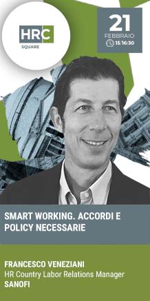 Immagine dell'evento: HRC SQUARE - SMART WORKING. ACCORDI E POLICY NECESSARIE