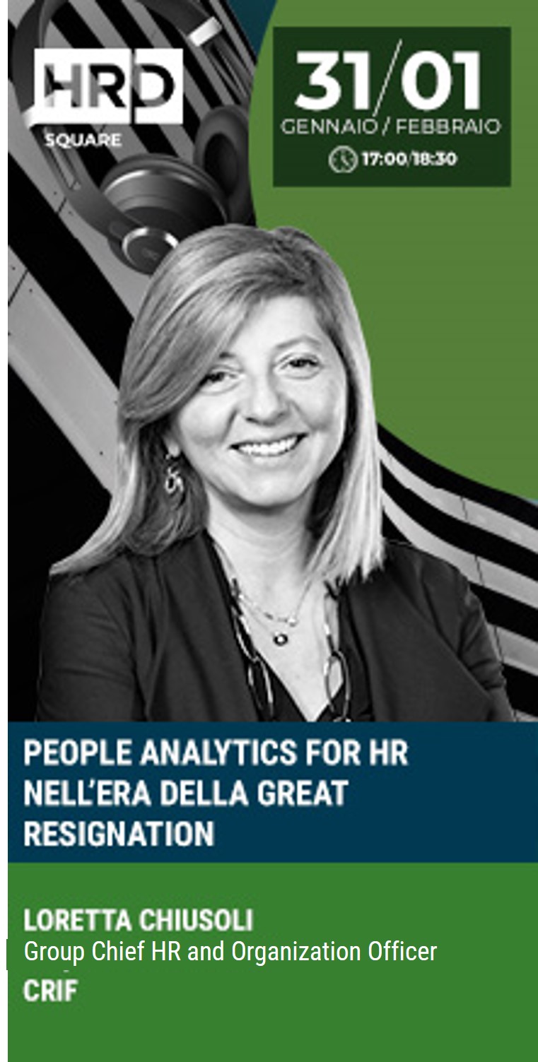 Immagine dell'evento: HRD SQUARE - LO SKILL ASSESSMENT, IL RE-SKILLING, L’UP-SKILLING E IL CONTINUOUS LEARNING: COME I DATI POSSONO SUPPORTARE QUESTI PROCESSI
