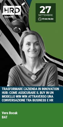 Immagine dell'evento: TRASFORMARE L’AZIENDA IN INNOVATION HUB: COME ASSICURARE IL BUY IN UN MODELLO WIN WIN ATTRAVERSO UNA CONVERSAZIONE TRA BUSINESS E HR
