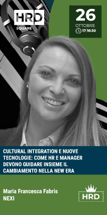 Immagine dell'evento: CULTURAL INTEGRATION E NUOVE TECNOLOGIE: COME HR E MANAGER DEVONO GUIDARE INSIEME IL CAMBIAMENTO NELLA NEW ERA