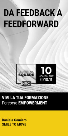 Immagine dell'evento: LEARNING SQUARE - DA FEEDBACK A FEEDFORWARD