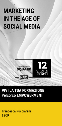 Immagine dell'evento: LEARNING SQUARE - MARKETING IN THE AGE OF SOCIAL MEDIA