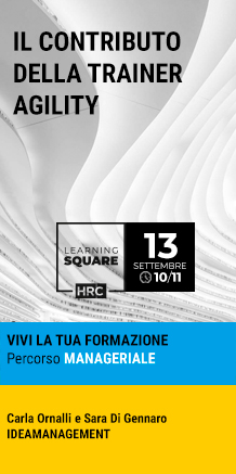 Immagine dell'evento: LEARNING SQUARE - IL CONTRIBUTO DELLA TRAINER AGILITY