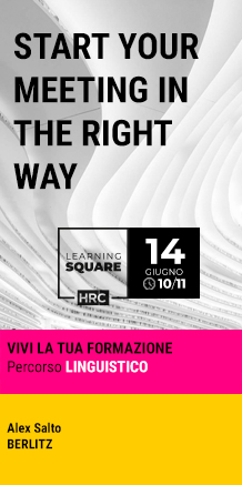 Immagine dell'evento: LEARNING SQUARE - START YOUR MEETING IN THE RIGHT WAY