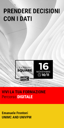 Immagine dell'evento: LEARNING SQUARE - PRENDERE DECISIONI CON I DATI