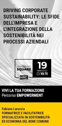 Immagine dell'evento: LEARNING SQUARE - DRIVING CORPORATE SUSTAINABILITY: LE SFIDE DELL’IMPRESA E L’INTEGRAZIONE DELLA SOSTENIBILITÀ NEI PROCESSI AZIENDALI