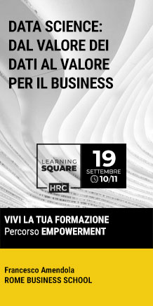 Immagine dell'evento: LEARNING SQUARE - DATA SCIENCE: DAL VALORE DEI DATI AL VALORE PER IL BUSINESS