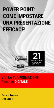 Immagine dell'evento: LEARNING SQUARE - POWER POINT: COME IMPOSTARE UNA PRESENTAZIONE EFFICACE!