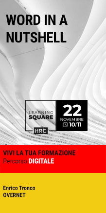 Immagine dell'evento: LEARNING SQUARE - WORD IN A NUTSHELL