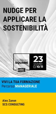 Immagine dell'evento: LEARNING SQUARE - NUDGE PER APPLICARE LA SOSTENIBILITÀ
