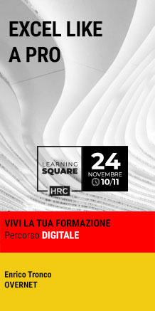 Immagine dell'evento: LEARNING SQUARE - EXCEL LIKE A PRO