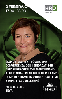 Immagine dell'evento: SIAMO RIUSCITI A TROVARE UNA CONVERGENZA CON I SINDACATI PER CREARE PERCORSI CHE MANTENGONO ALTO L’ENGAGEMENT DEI BLUE COLLAR? COME LO STIAMO FACENDO E QUALI I DATI E IMPATTI SUL WELLBEING