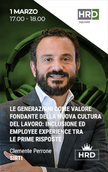 Immagine dell'evento: LE GENERAZIONI COME VALORE FONDANTE DELLA NUOVA CULTURA DEL LAVORO: INCLUSIONE ED EMPLOYEE EXPERIENCE TRA LE PRIME RISPOSTE
