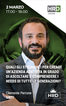 Immagine dell'evento: QUALI GLI STRUMENTI PER CREARE UN’AZIENDA ADATTIVA IN GRADO DI ASCOLTARE E COMPRENDERE I NEEDS DI TUTTE LE GENERAZIONI?