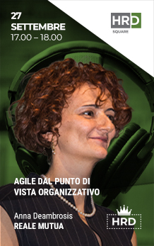 Immagine dell'evento: AGILE DAL PUNTO DI VISTA ORGANIZZATIVO: FARE EVOLVERE I PROCESSI HR IN RISPOSTA AI NUOVI MODELLI