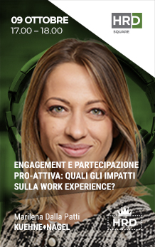 Immagine dell'evento: ENGAGEMENT E PARTECIPAZIONE PRO-ATTIVA: QUALI GLI IMPATTI SULLA WORK EXPERIENCE?
