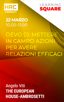 Immagine dell'evento: DEVO (1): mettere in campo azioni per avere relazioni efficaci