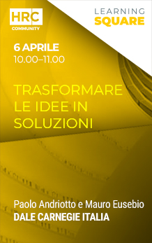 TRASFORMARE LE IDEE IN SOLUZIONI