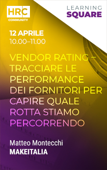 Immagine dell'evento: VENDOR RATING – TRACCIARE LE PERFORMANCE DEI FORNITORI PER CAPIRE QUALE ROTTA STIAMO PERCORRENDO