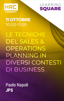 Immagine dell'evento: LE TECNICHE DEL SALES & OPERATIONS PLANNING IN DIVERSI CONTESTI DI BUSINESS