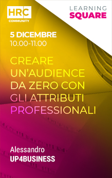 Immagine dell'evento: CREARE UN’AUDIENCE DA ZERO CON GLI ATTRIBUTI PROFESSIONALI