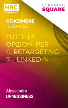 Immagine dell'evento: TUTTE LE OPZIONI PER IL RETARGETING SU LINKEDIN