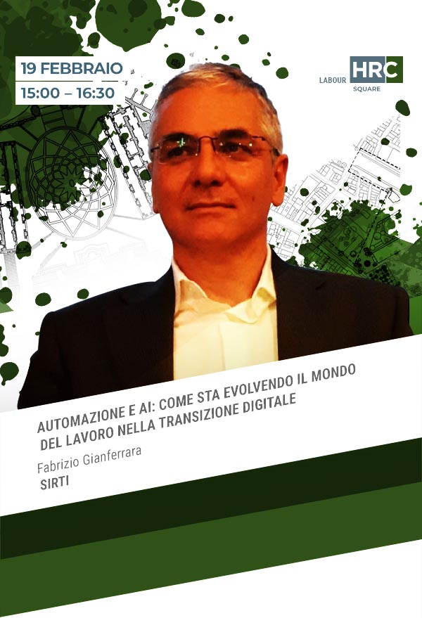 Immagine dell'evento: AUTOMAZIONE E AI. COME STA EVOLVENDO IL MONDO DEL LAVORO NELLA TRANSIZIONE DIGITALE