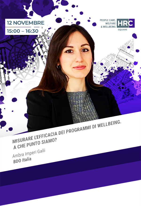 Immagine dell'evento: Misurare l'efficacia dei programmi di wellbeing. A che punto siamo?