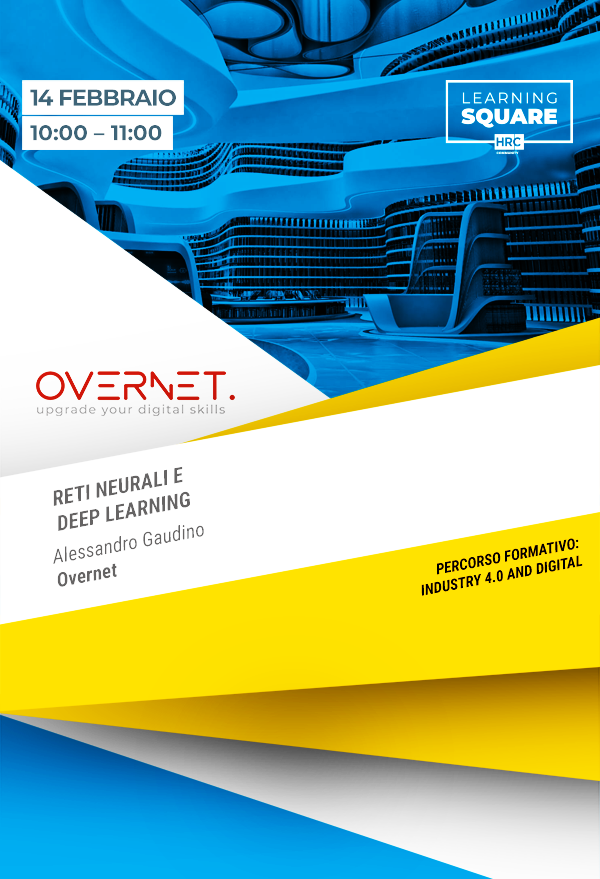 Immagine dell'evento: Reti neurali e Deep Learning