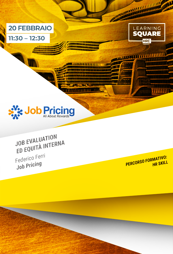Immagine dell'evento: Job evaluation ed equità interna