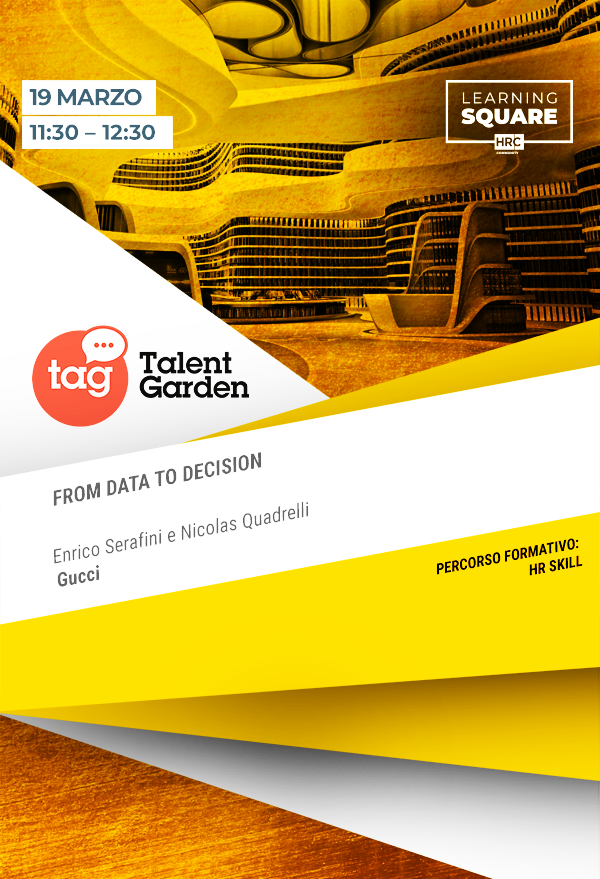 Immagine dell'evento: FROM DATA TO DECISION