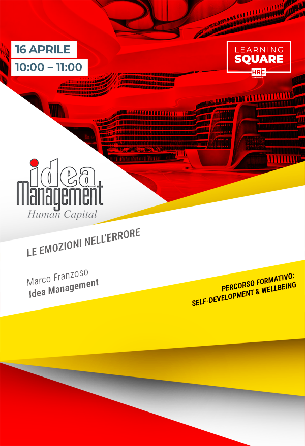 Immagine dell'evento: LE EMOZIONI NELL’ERRORE