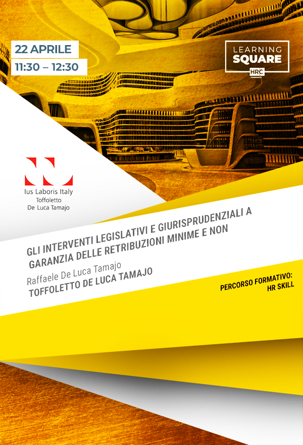 Immagine dell'evento: UTILIZZO FLESSIBILE DELLA PRESTAZIONE DI LAVORO: CONTRATTO A TERMINE E SOMMINISTRAZIONE