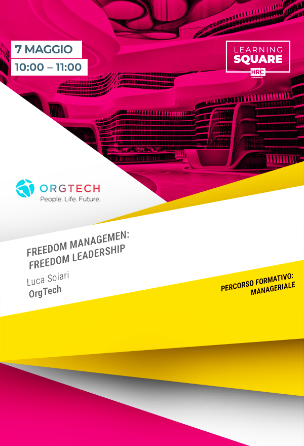 Immagine dell'evento: Freedom Management: Freedom Leadership