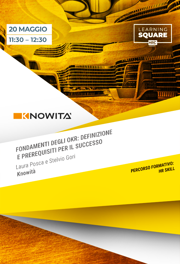 Immagine dell'evento: Fondamenti degli OKR: definizione e prerequisiti per il successo