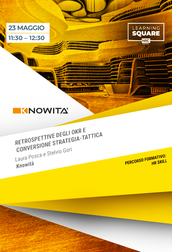Immagine dell'evento: Retrospettive degli OKR e conversione strategia-tattica