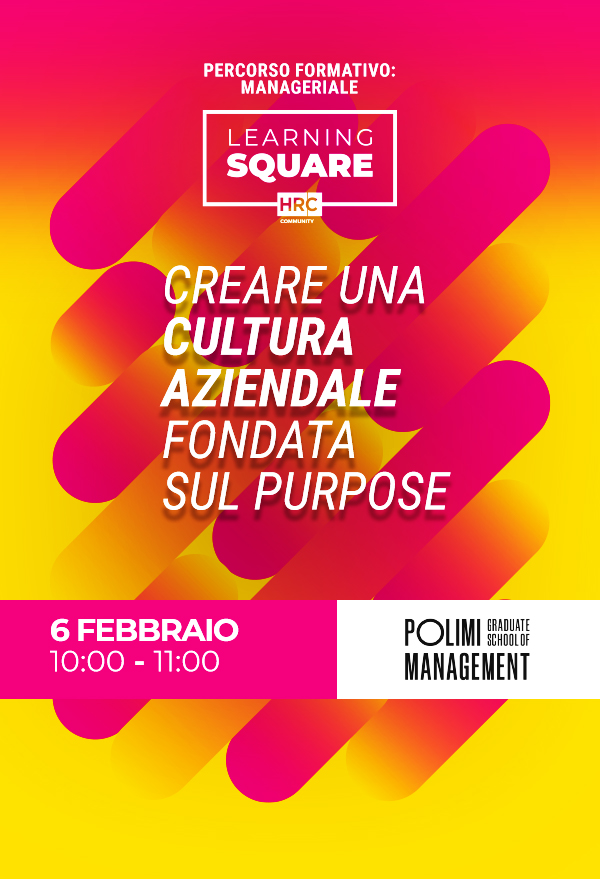 Immagine dell'evento: Creare una Cultura Aziendale fondata sul Purpose