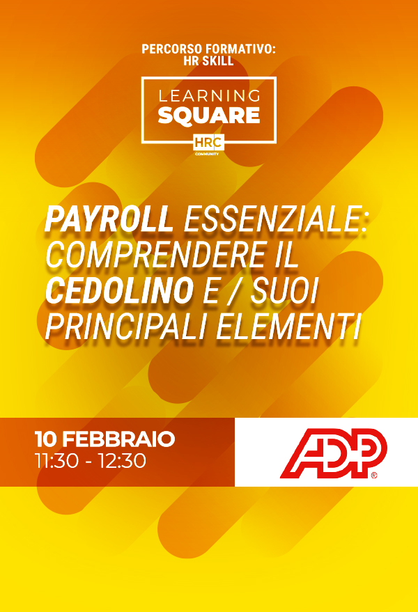 Immagine dell'evento: Payroll essenziale: comprendere il cedolino e i suoi principali elementi