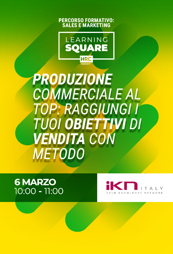 Produzione commerciale al top: Raggiungi i tuoi obiettivi di vendita con metodo