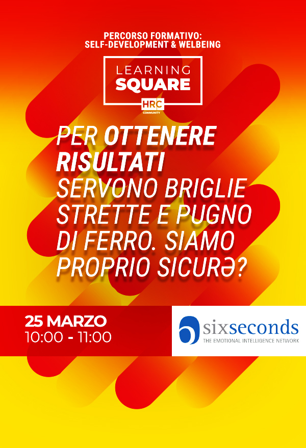 Per ottenere risultati servono briglie strette e pugno di ferro. Siamo proprio sicurə?