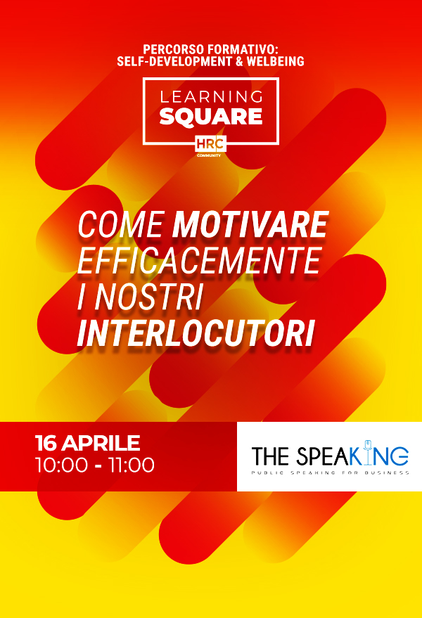 Immagine dell'evento: Come motivare efficacemente i nostri interlocutori