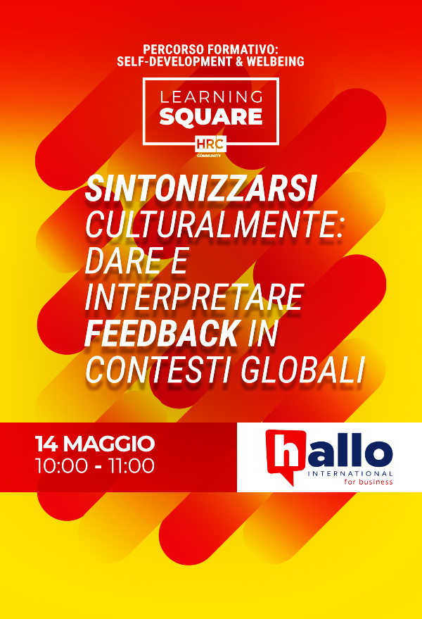 Immagine dell'evento: Sintonizzarsi culturalmente: dare e interpretare feedback in contesti globali