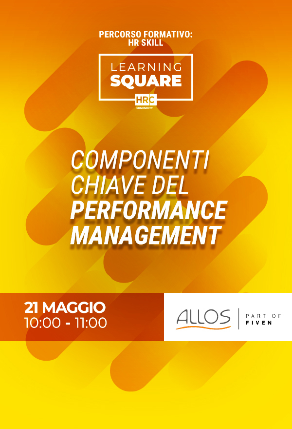 Immagine dell'evento: Componenti Chiave del Performance Management