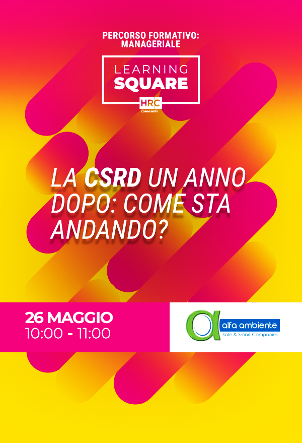 Immagine dell'evento: La CSRD un anno dopo: come sta andando?