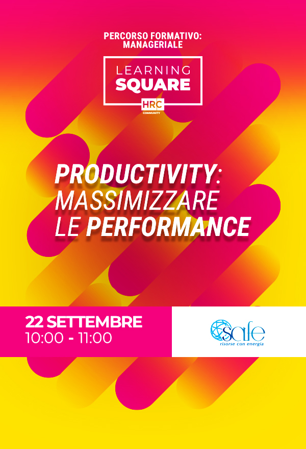 Immagine dell'evento: Productivity: massimizzare le performance