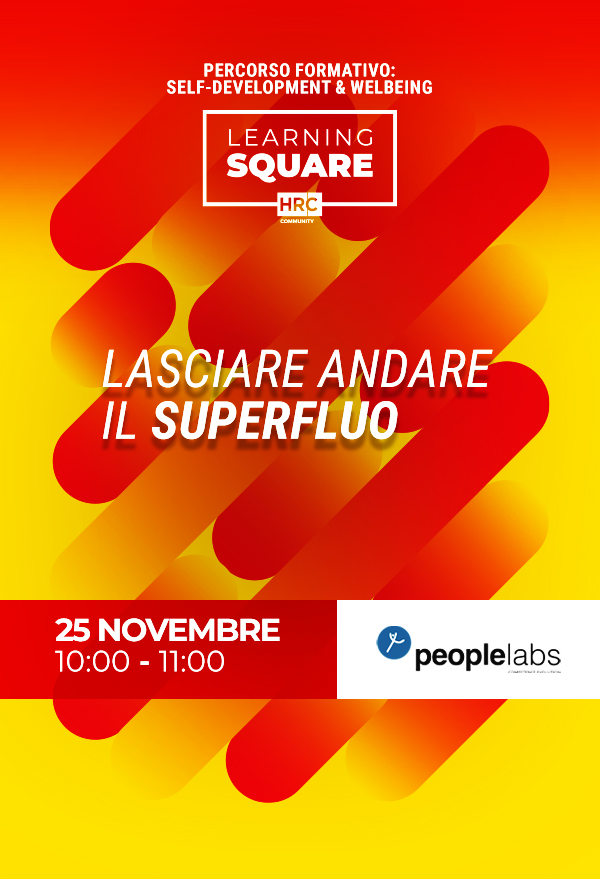 Lasciare andare il superfluo
